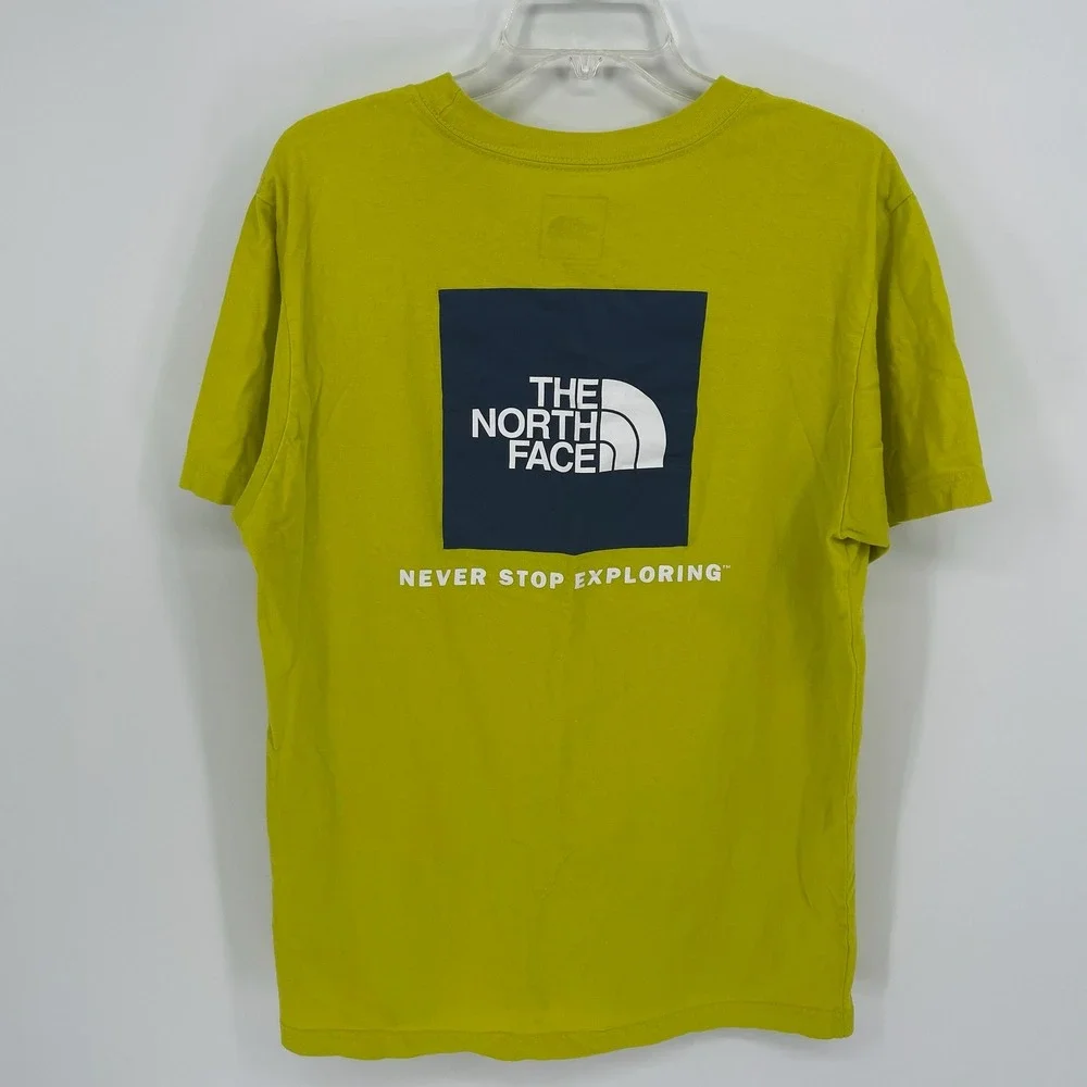 The North Face Men's Yellow Graphic Logo Short Sleeve T-Shirt Size Large